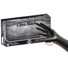 NitriDerm Ultra Black Nitrile Exam Gloves, Powder-Free - 187100-Box - LL Medico