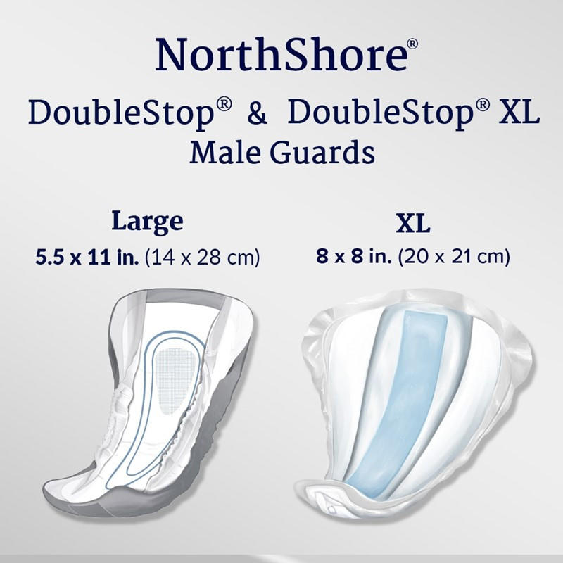 NorthShore DoubleStop Male Guards - NS1453T-Trial - LL Medico
