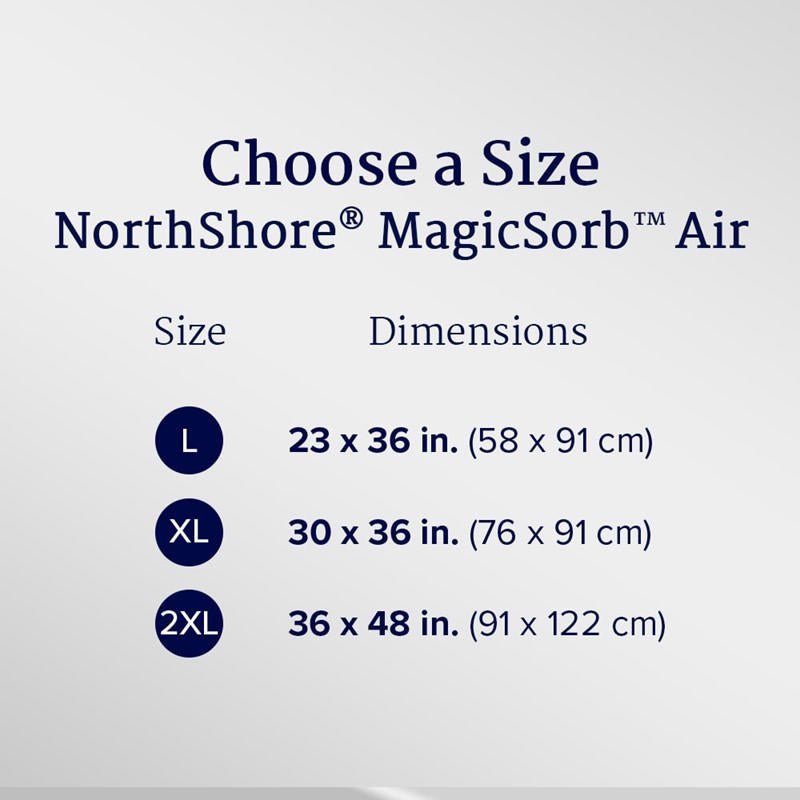 NorthShore MagicSorb Air Super - Absorbent Disposable Underpads - NS1740-Pack - LL Medico