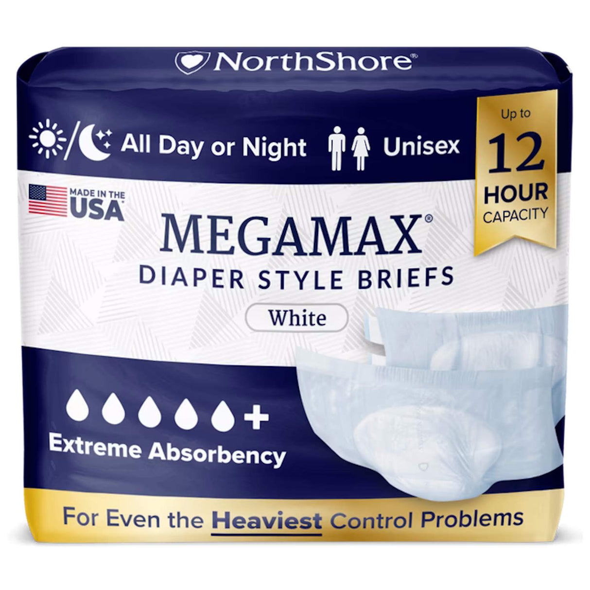NorthShore MEGAMAX Adult Diapers - NS1004T-Trial - LL Medico