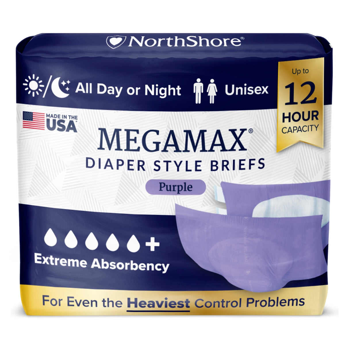 NorthShore MEGAMAX Adult Diapers - NS1067T-Trial - LL Medico