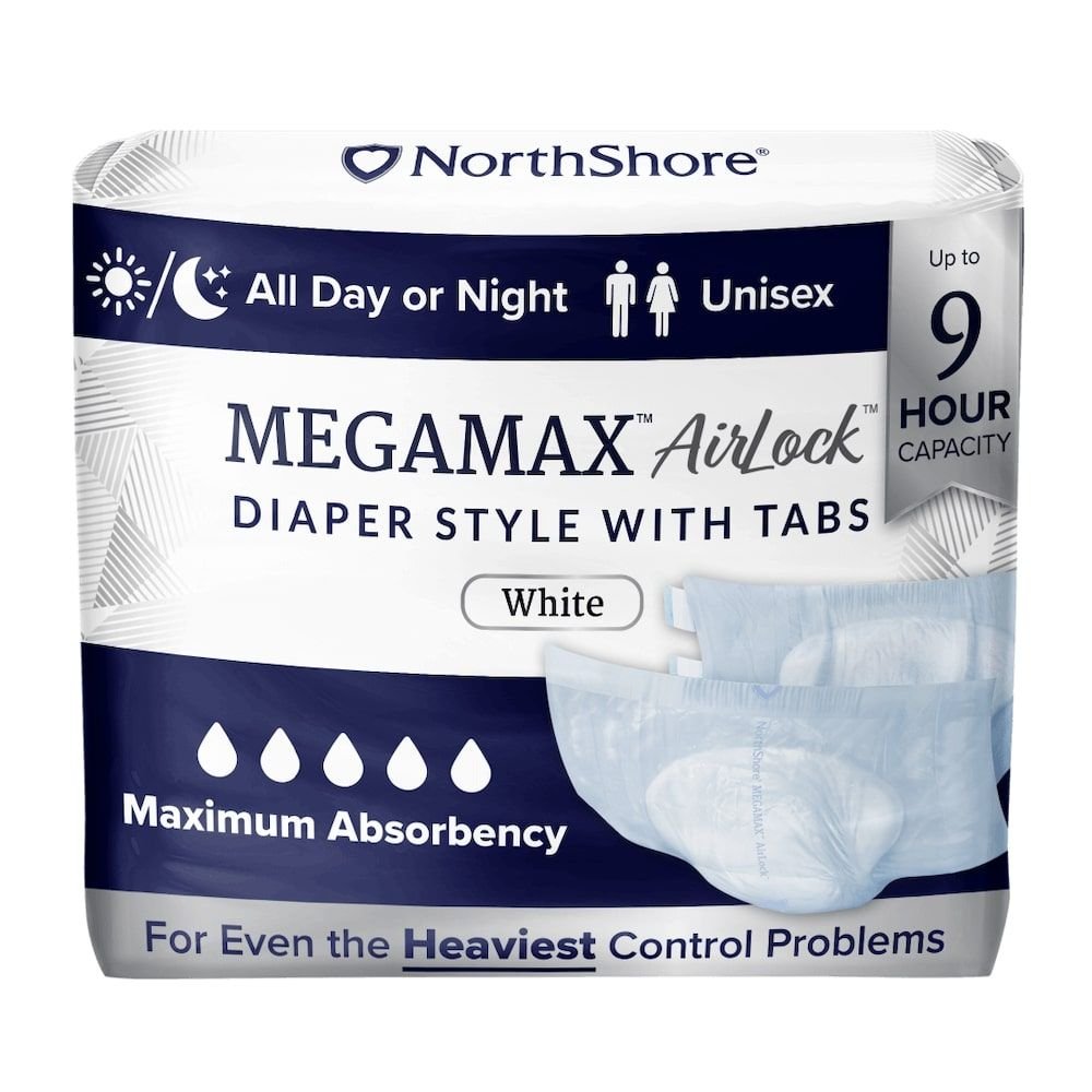 NorthShore MEGAMAX AirLock Adult Diapers - NS2604T-Trial - LL Medico