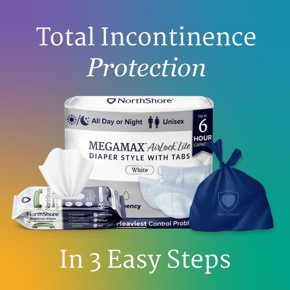 NorthShore MEGAMAX AirLock Lite Adult Diapers - NS2646T-Trial - LL Medico