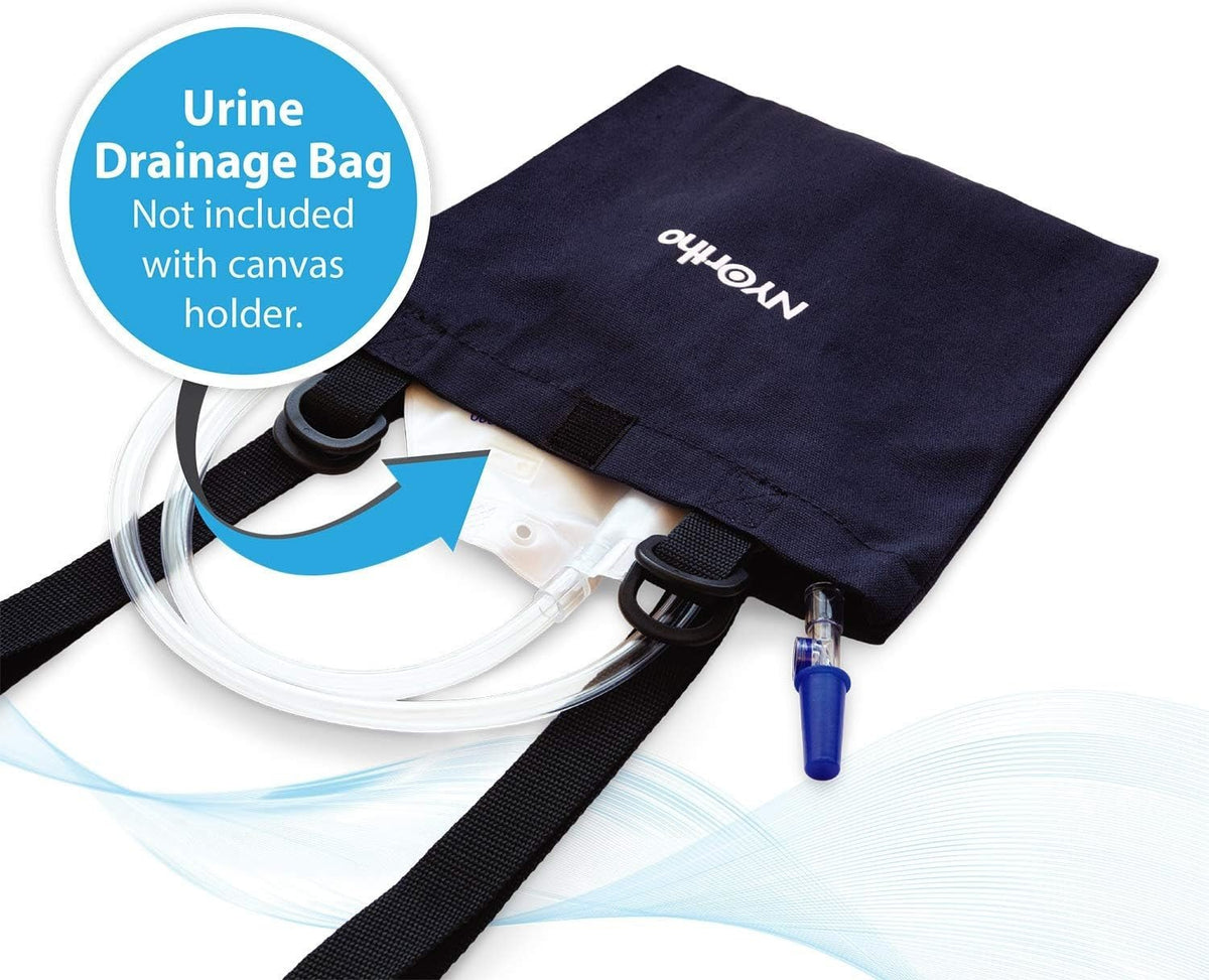 NYOrtho Wheelchair Urinary Drain Bag Holder, Vinyl Privacy Cover - 9549-Single - LL Medico