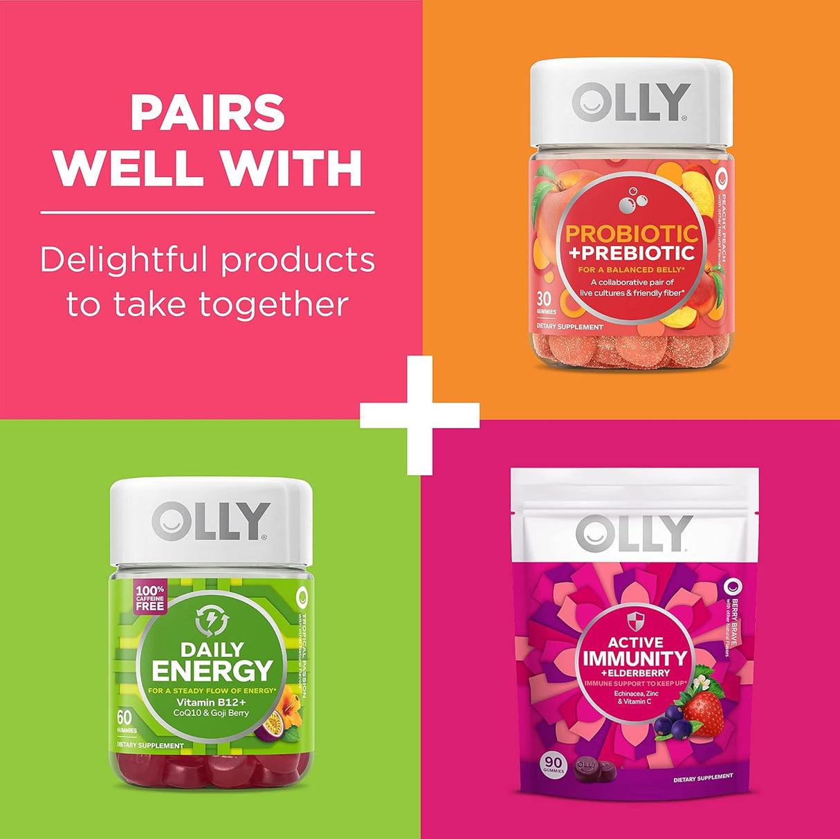 OLLY Prenatal Multivitamin Gummy with Folic Acid and DHA, 60 ct - 85815800504 - LL Medico