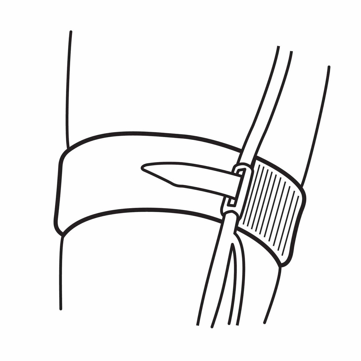 O&M Halyard Leg Strap for Universal Indwelling Catheter, 2 x 24 Inch - 36600-Single - LL Medico