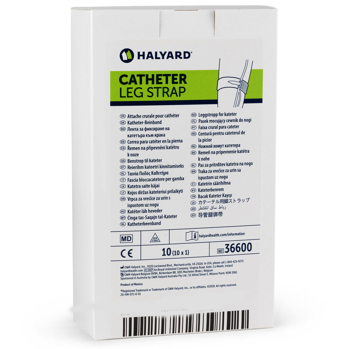 O&M Halyard Leg Strap for Universal Indwelling Catheter, 2 x 24 Inch - 36600-Single - LL Medico