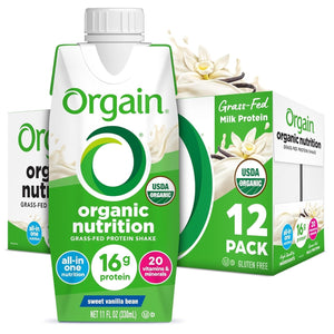Orgain Organic Nutrition Shake, Sweet Vanilla Bean, 11 oz - 00851770003292-Single - LL Medico