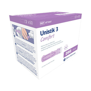 Owen Mumford Unistik 3 Safety Lancets, 28 Gauge - AT1047-Box - LL Medico