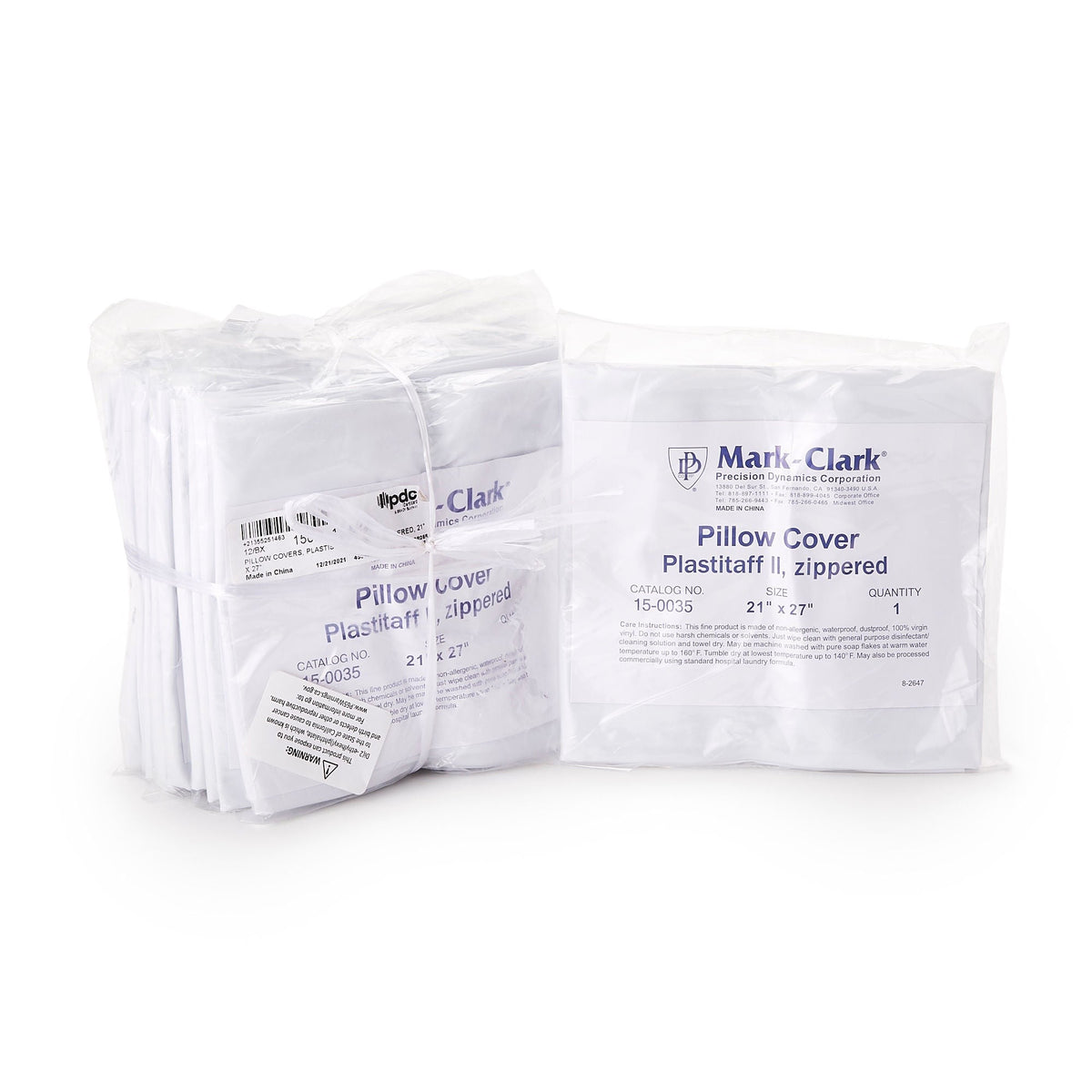 PDC Healthcare Pillow Protector with Zipper Closure, Standard Size, 21" x 27" - 15035-11-MGD-Single - LL Medico