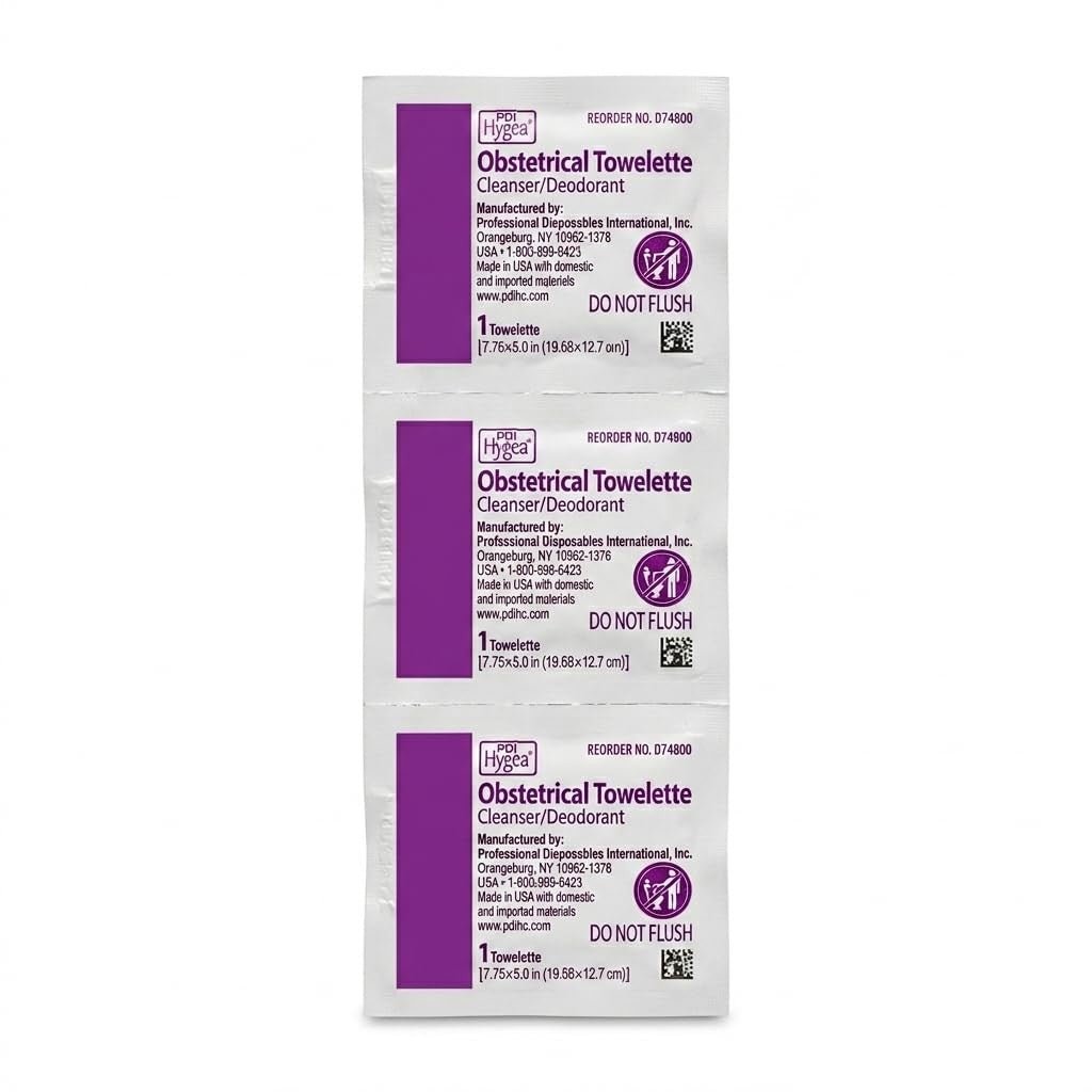 PDI Hygea Obstetrical Towelette Cleanser/Deodorant, Scented - D74800-Box - LL Medico