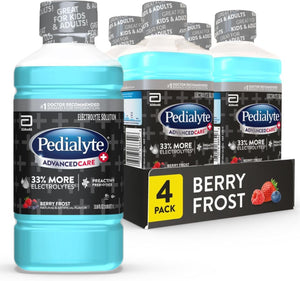 Pedialyte AdvancedCare Plus Electrolyte Solution, Berry Frost, 33.8 oz - 66641-Single - LL Medico