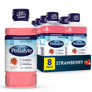 Pedialyte Electrolyte Solution, Strawberry, 33.8 oz - 53983-Single - LL Medico