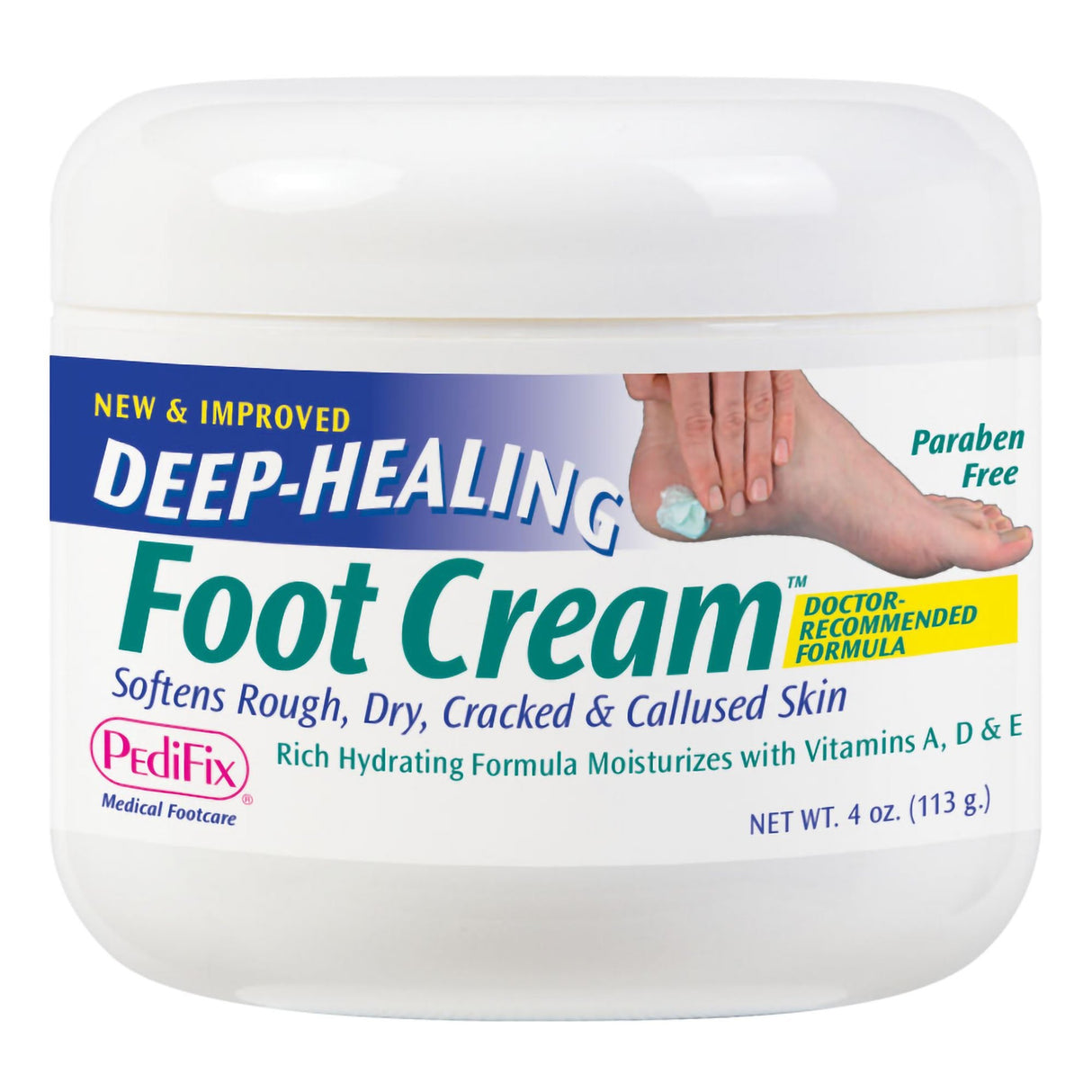 Pedifix Deep-Healing Foot Cream Foot Moisturizer, 4-ounce Jar - P3069-Single - LL Medico
