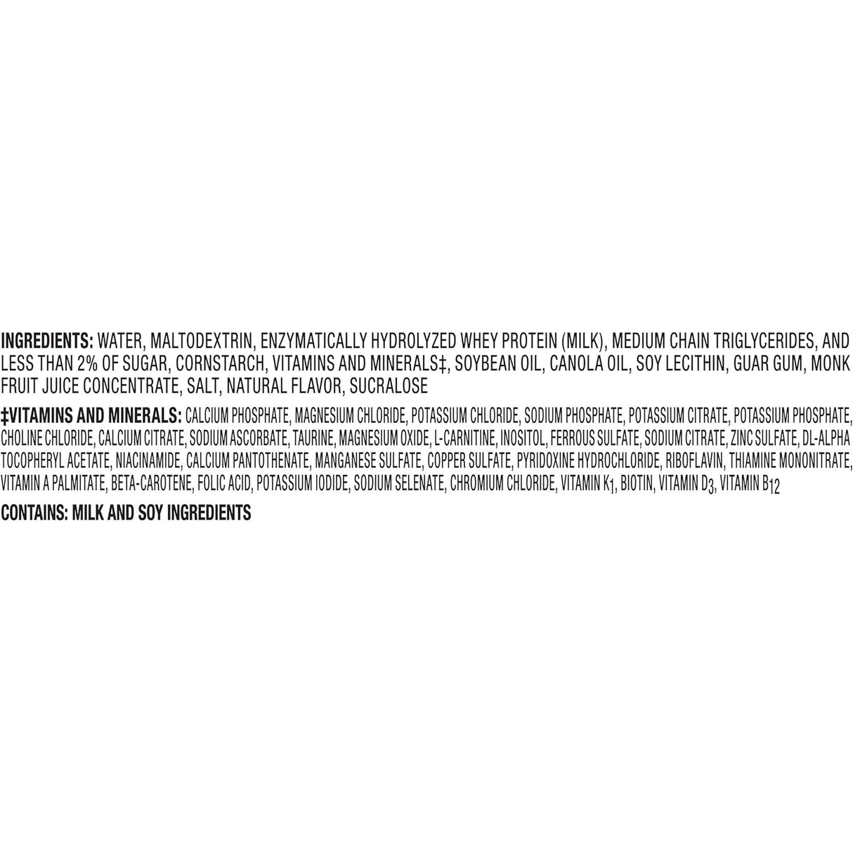 Image of a Nestle Nutrition Peptamen Junior 1.0 Cal, Vanilla, CS/24 nutrition label showing ingredients like water, maltodextrin, whey protein, MCTs, milk, and soy—peptide-based formula for pediatric tube feeding with key vitamins and minerals.