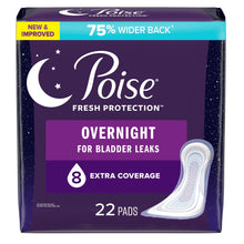 Poise Overnight Incontinence Pads, 8 Drops Extra Coverage - 54943-Pack - LL Medico