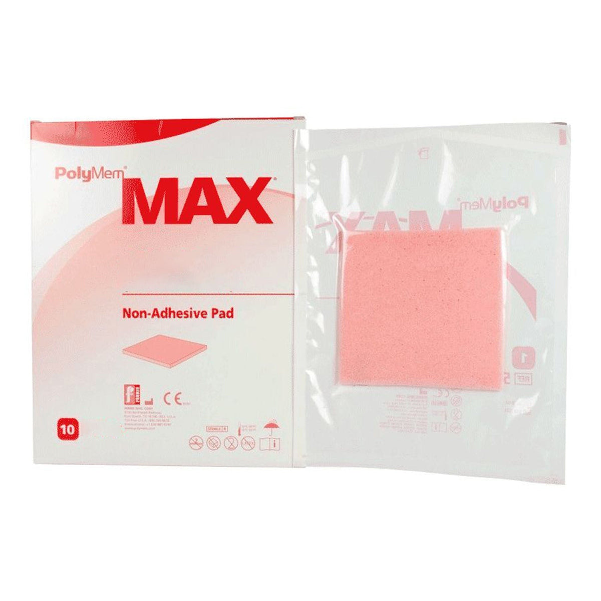 PolyMem Max Nonadhesive Foam Dressing Without Border, Sterile, 3" x 3" - 5035-Single - LL Medico