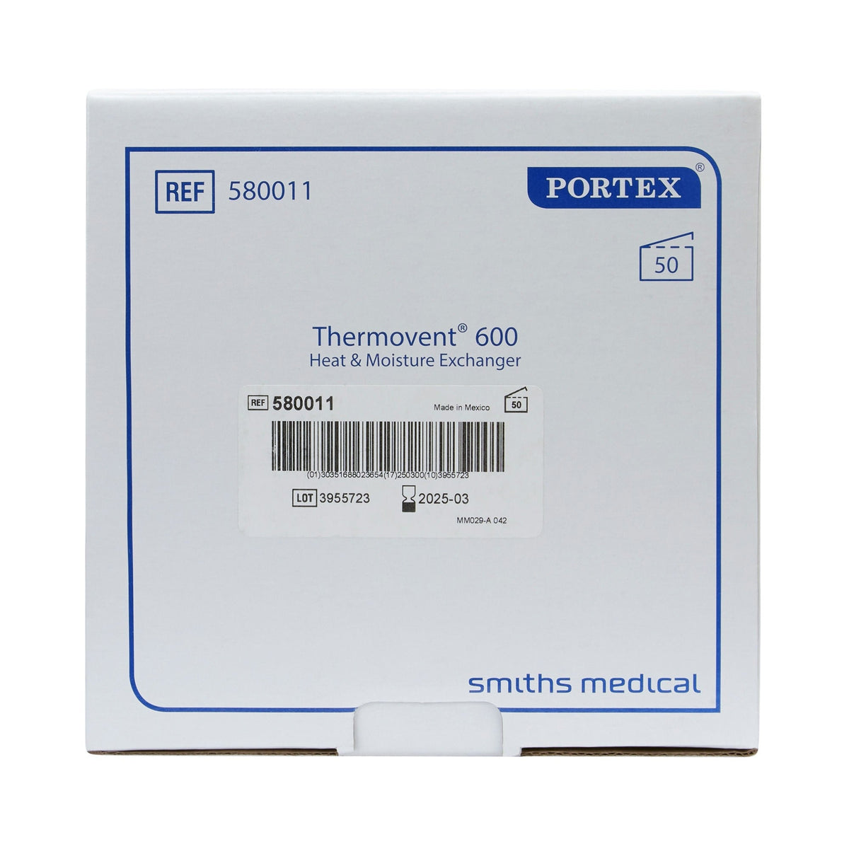 Portex Thermovent 600 Heat and Moisture Exchanger - 580011-Single - LL Medico