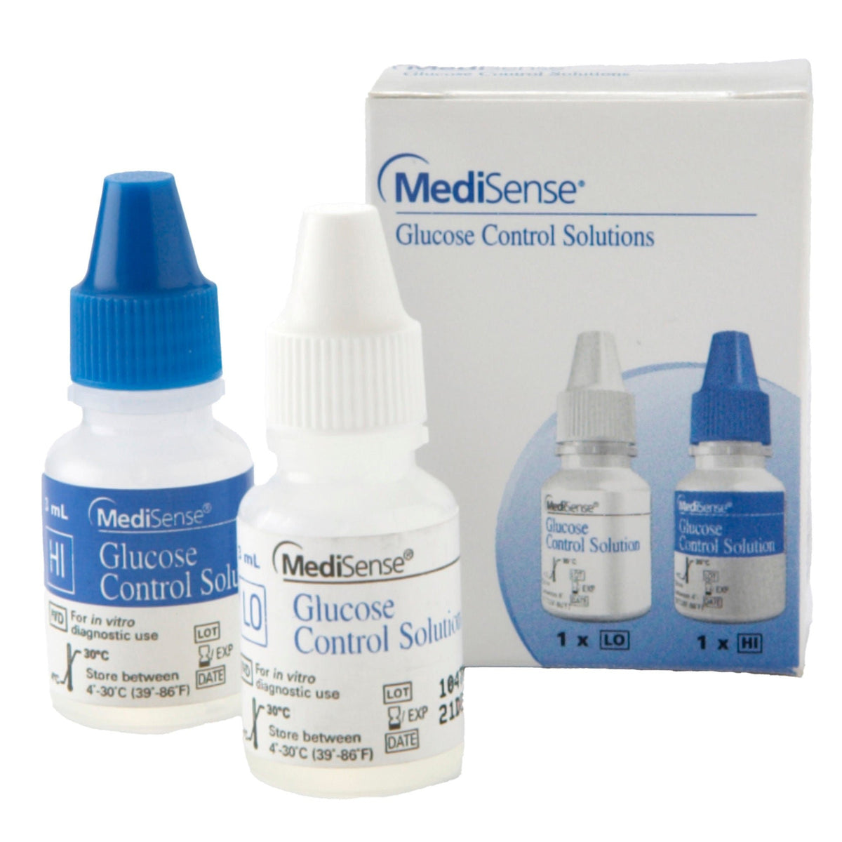 Precision Blood Glucose Control Solution, Level 1 & 2, 2" x 0.5 oz - 8013904-Box - LL Medico