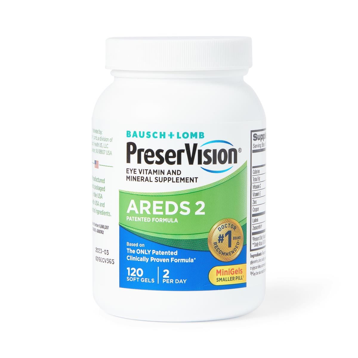 PreserVision AREDS 2 Eye Vitamin Supplement, 120 soft gels - 24208069762 - LL Medico