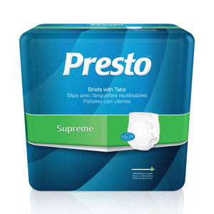 Presto Supreme Heavy Absorbency Adult Brief - ABB21010-Pack - LL Medico