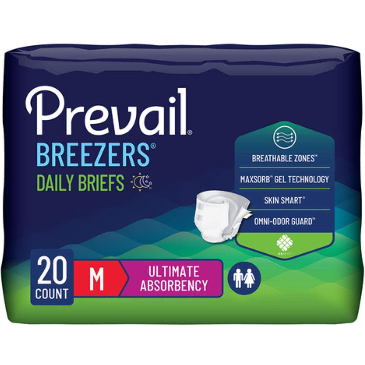 Prevail Breezers Daily Briefs, Ultimate Absorbency - PVB012-Pack - LL Medico