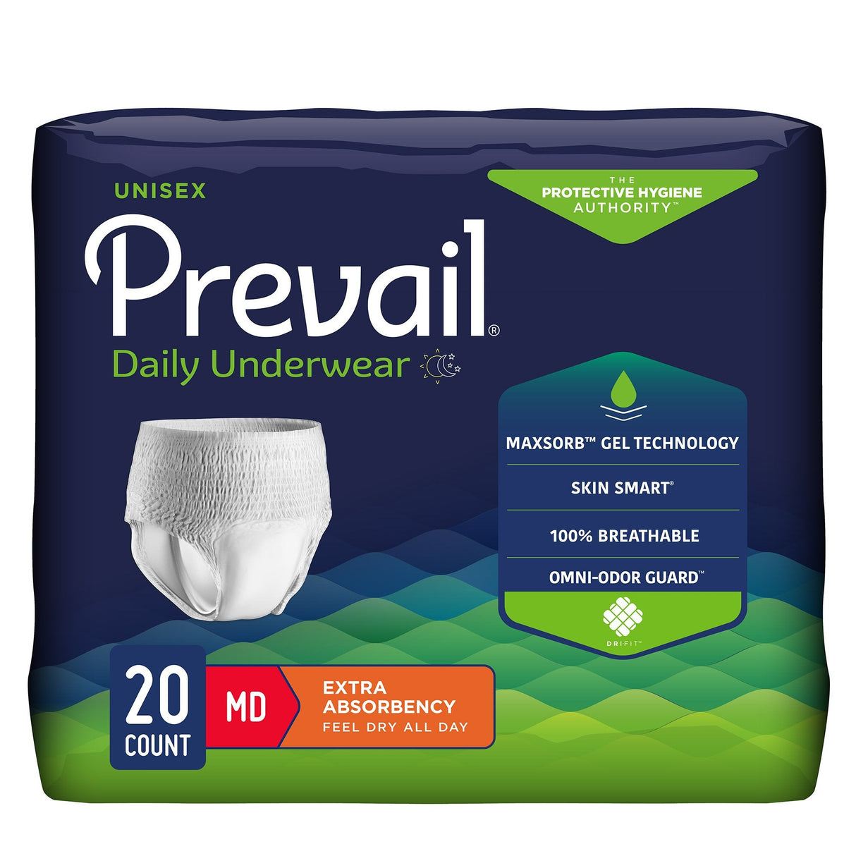 Prevail Daily Underwear, Extra Absorbency - PV512-Pack - LL Medico
