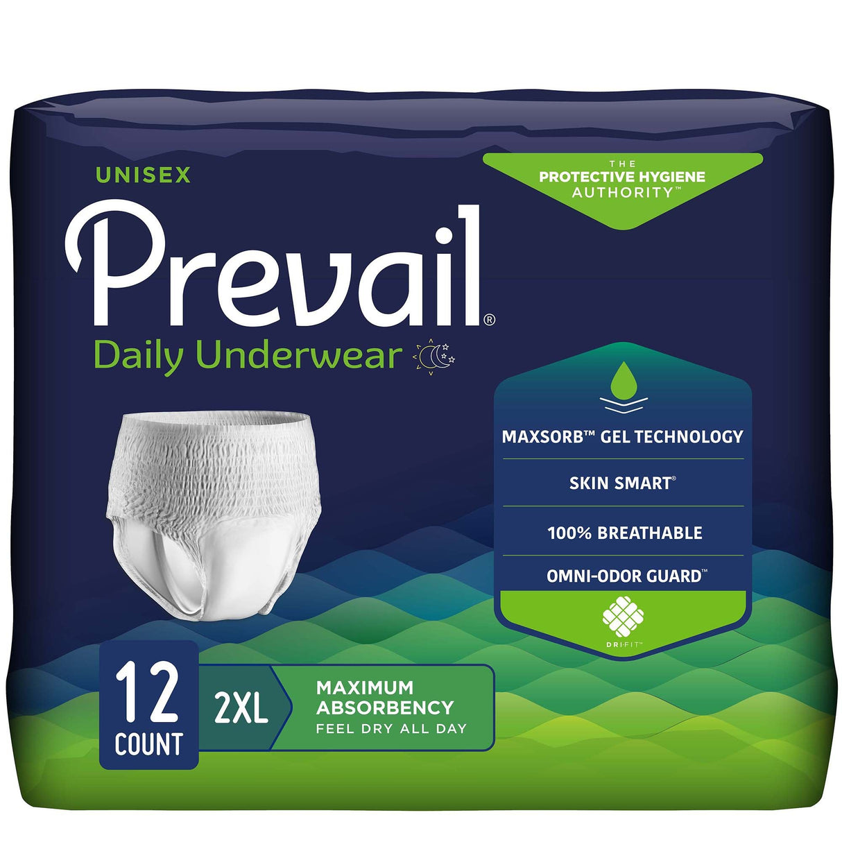 Prevail Daily Underwear, Maximum Absorbency - PV517-Pack - LL Medico