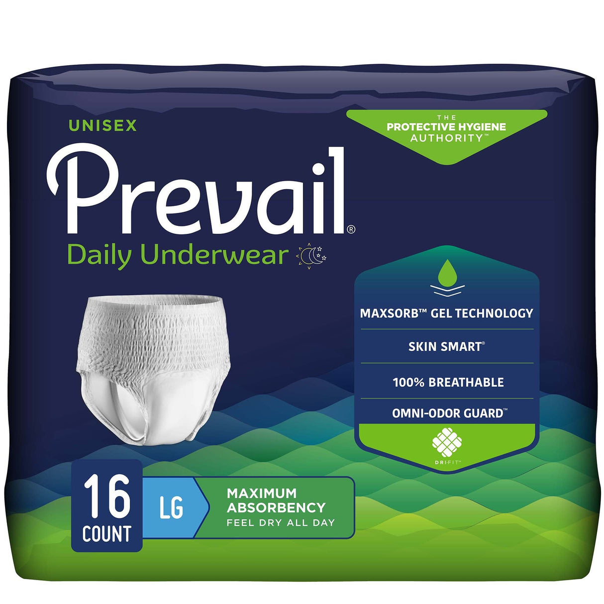 Prevail Daily Underwear, Maximum Absorbency - PVS513-Pack - LL Medico
