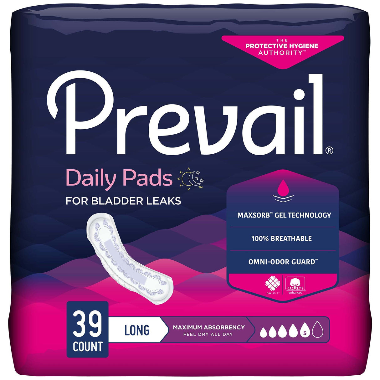 Prevail Women's Daily Bladder Control Pads, Maximum Absorbency - PV915-Pack - LL Medico
