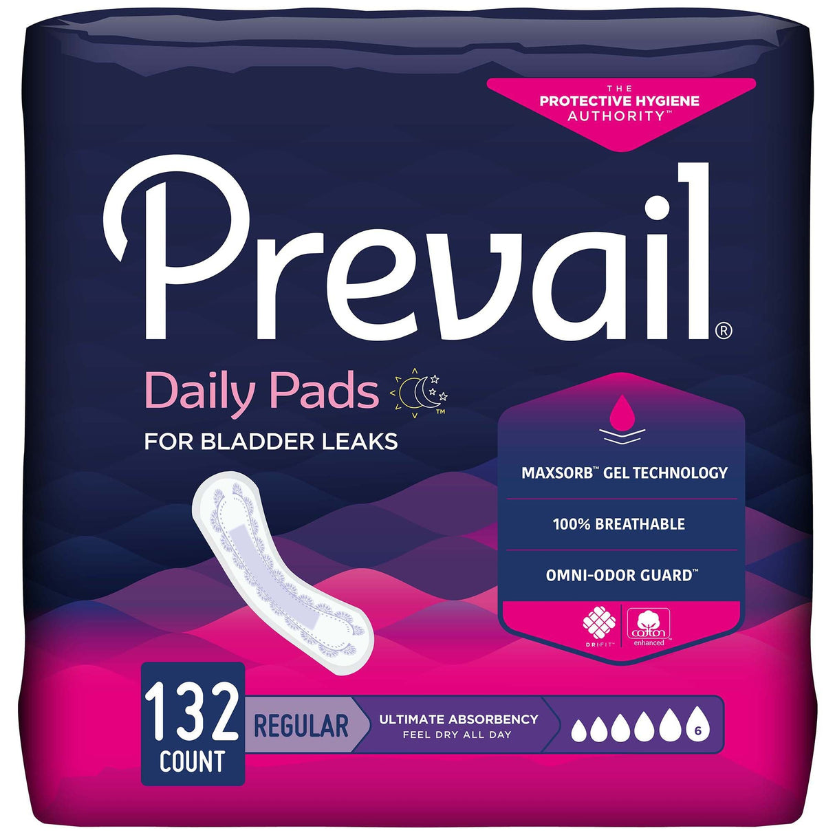Prevail Women's Daily Bladder Control Pads, Ultimate Absorbency - PV923-Case - LL Medico