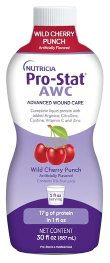 Pro-Stat Advanced Wound Care Liquid Protein Supplement, Wild Cherry Punch, 30 oz - 78382-Single - LL Medico