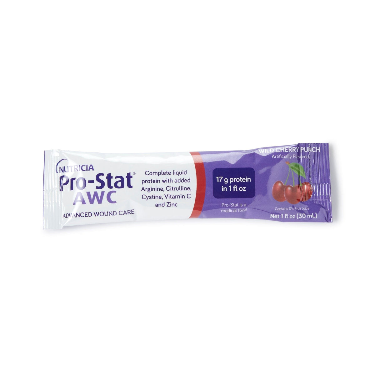 Pro-Stat AWC Sugar Free Liquid Protein Supplement, Wild Cherry Punch, 1 oz - 78398-Single - LL Medico