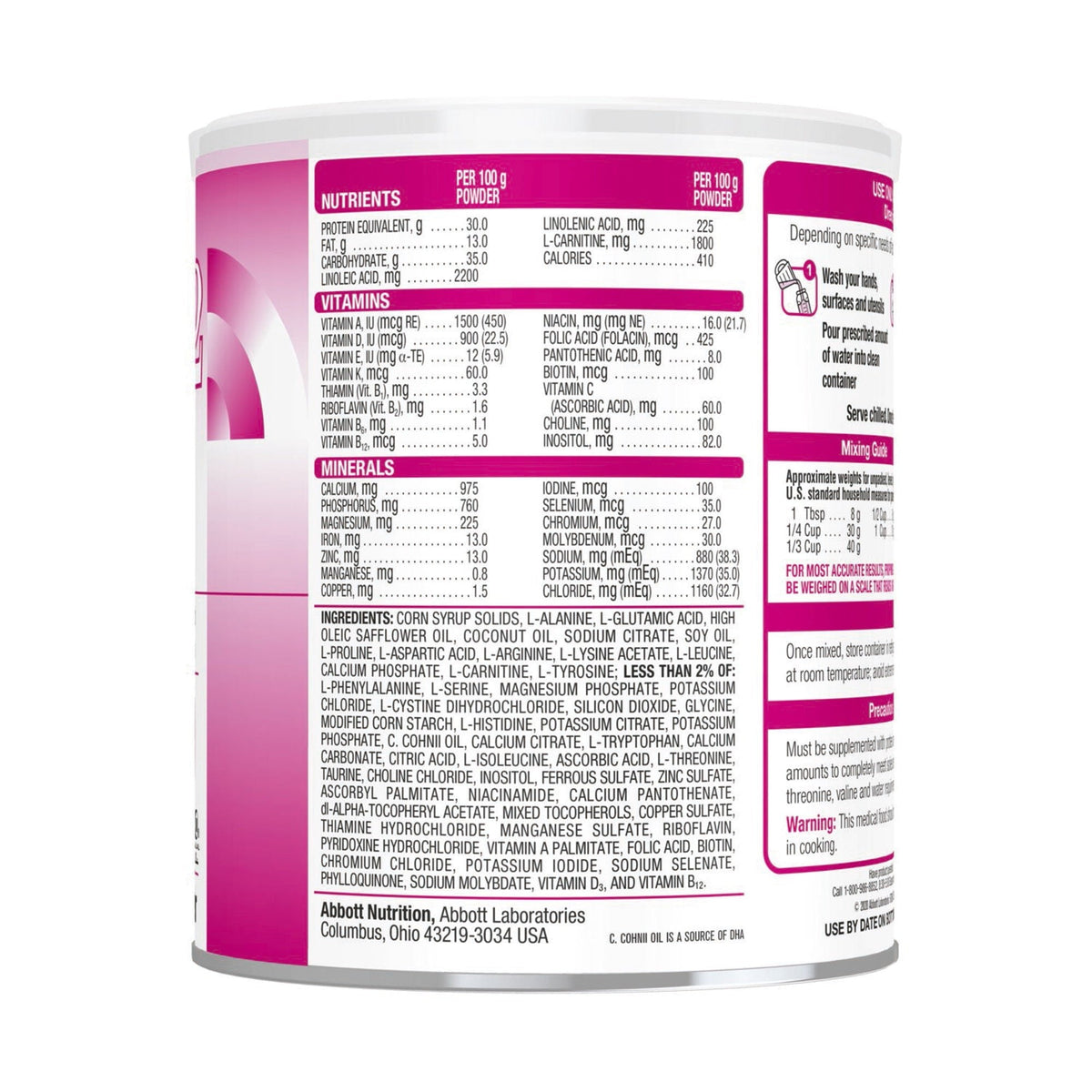 Propimex-2 Amino Acid-Modified Medical Food Powder, Unflavored, 14.1 oz - 67060-Single - LL Medico