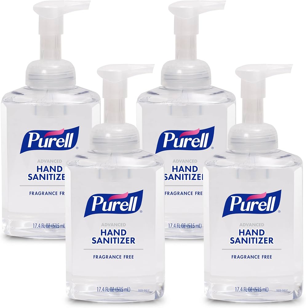 Purell Advanced 70% Ethyl Alcohol Hand Sanitizer, 17.4-ounce Pump Bottle - 5009-04-Case - LL Medico