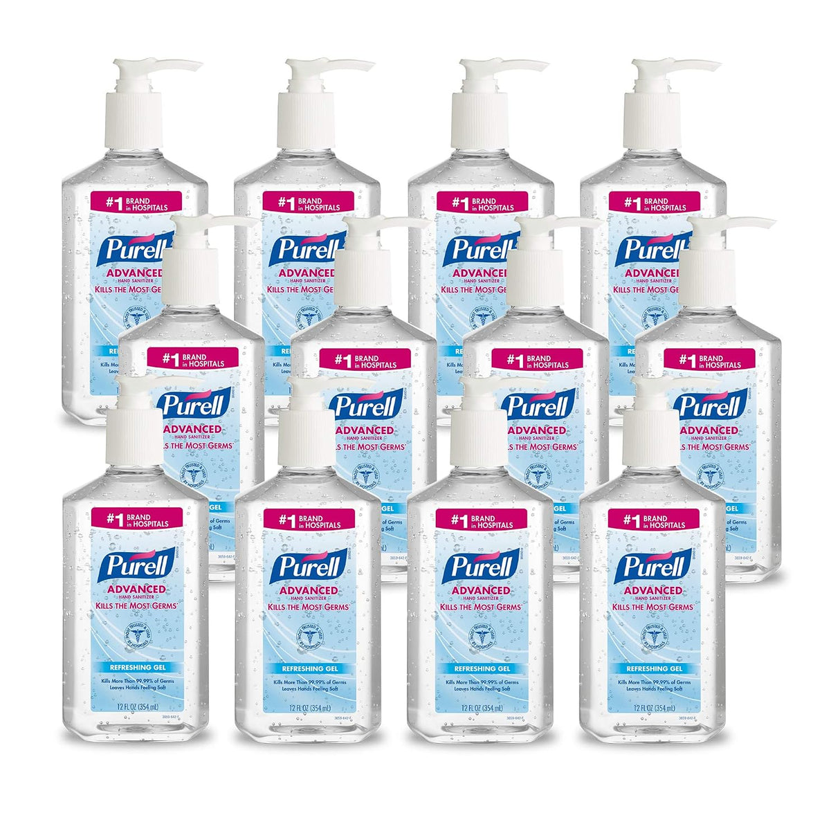 Purell Ethyl Alcohol Hand Sanitizer, 12 oz Gel - 3659-12-Single - LL Medico