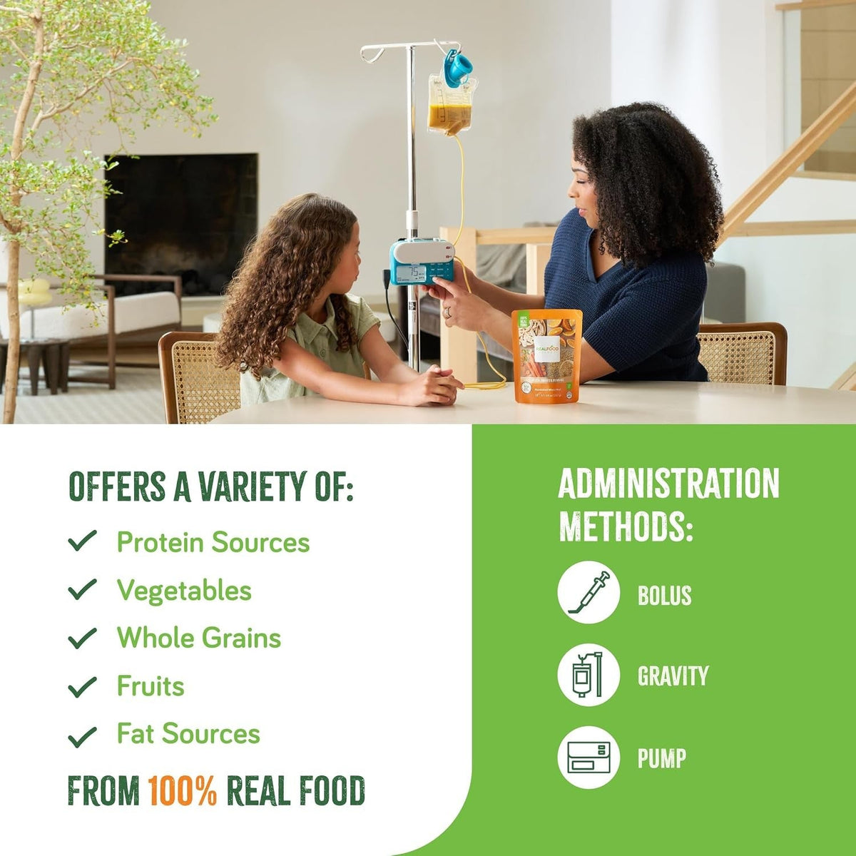 Real Food Blends Tube Feeding Formula, Chicken / Carrots / Brown Rice, 9.4 oz - 176988-Single - LL Medico