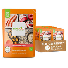 Real Food Blends Tube Feeding Formula, Salmon, Oats & Squash, 9.4 oz - 176987-Single - LL Medico