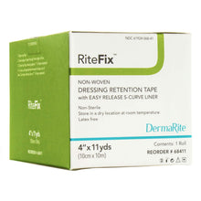 RiteFix Non-Woven Dressing Retention Tape, Non-Sterile, 4" x 11 Yard - 68411-Box - LL Medico