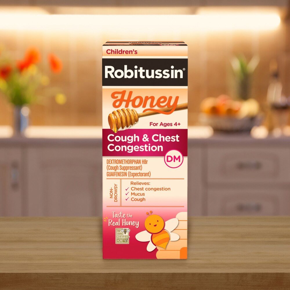 Robitussin Children's Honey Cough & Chest Congestion, 4 fl oz - 00031876012 - LL Medico