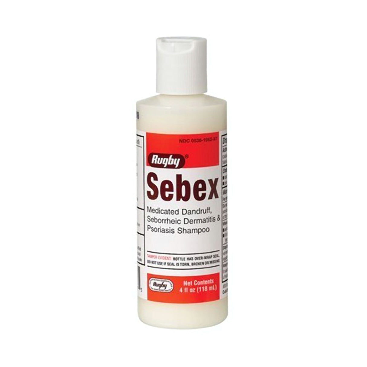 Rugby Sebex Medicated Dandruff, Seborrheic Dermatitis & Psoriasis Shampoo, 4 oz - 00536196297-Single - LL Medico