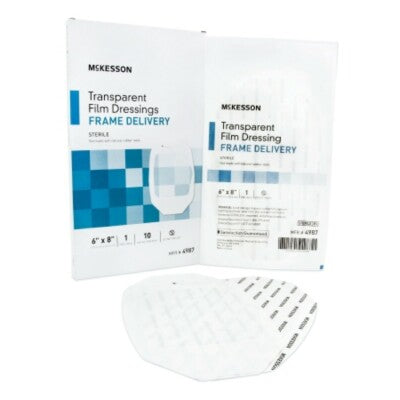 McKesson Octagonal Sterile Dressing with Frame-Style Delivery, 6 x 7 Centimeter