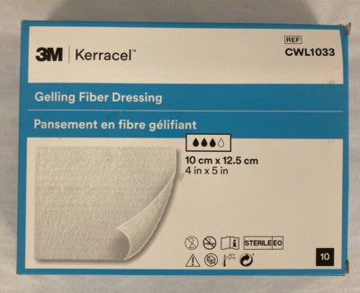 3M Kerracel Gelling Fiber Wound Dressing, 4 x 5 Inch