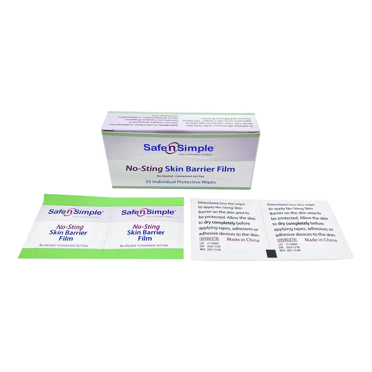 Safe n Simple Barrier Wipe - SNS80744-Single - LL Medico