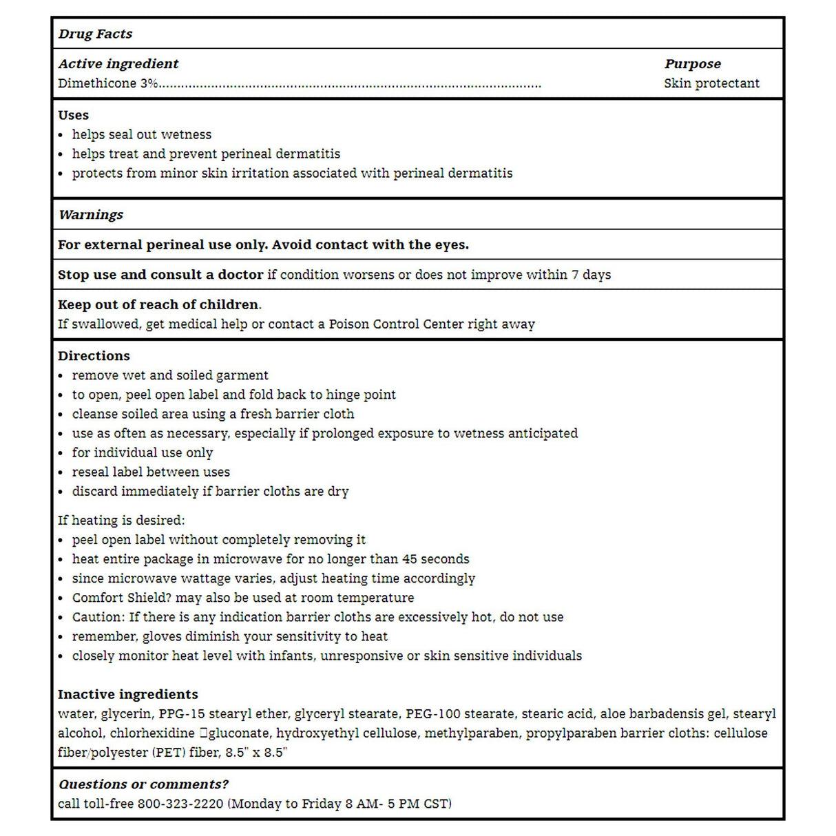 Sage Comfort Shield Barrier Cream Cloths, Large - 7503-Pack - LL Medico