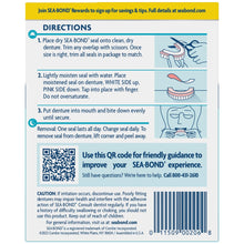 Sea-Bond Denture Adhesive Seals for Uppers, Original, 15 Count - 01150900162-Box - LL Medico
