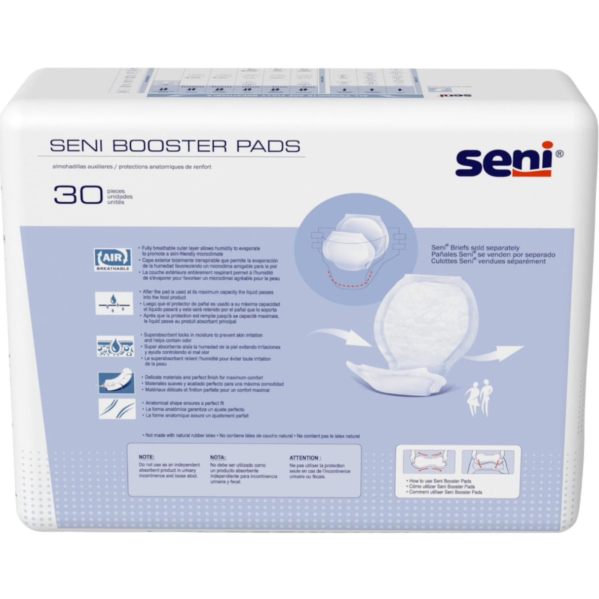 Seni Booster Pads - SNO30PB1-Pack - LL Medico