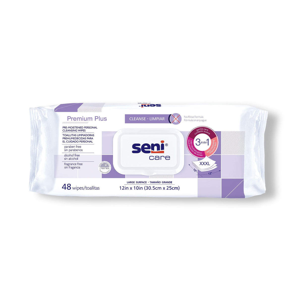 Seni Care Premium Plus Personal Cleansing Wipes - S-WP48-C11-Pack - LL Medico