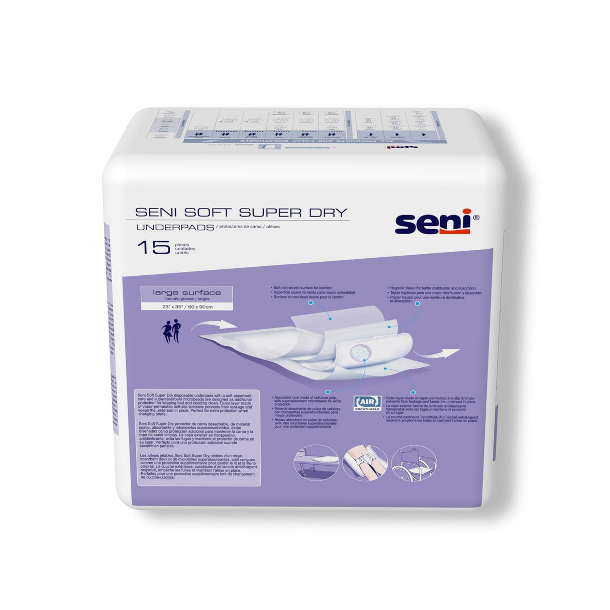 Seni Soft Super Dry Underpads - S0315UD1-Pack - LL Medico