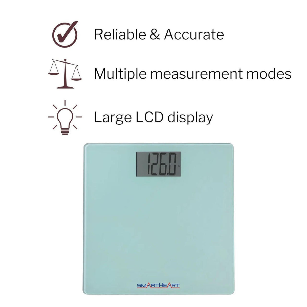 SmartHeart Digital Scale, 438 lbs - 19-101 - LL Medico
